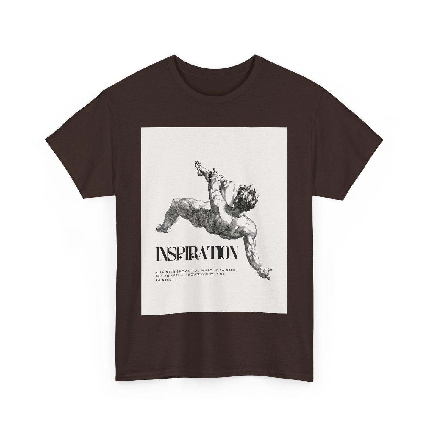 Inspiration Unisex Heavy Cotton Tee, Motivational Shirt, Gift for Artists, Casual Wear, Quote T-Shirt, Birthday Gift