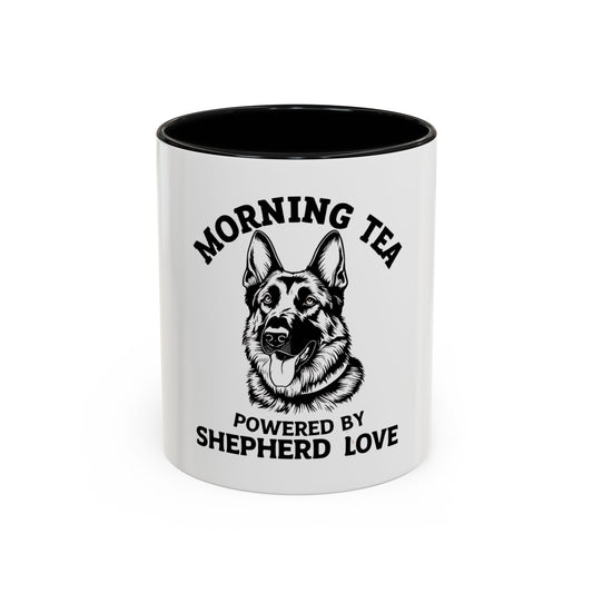 German Shepherd Morning Tea Mug, Dog Lover Gift, Coffee Cup for Pet Owners, Personalized Drinkware