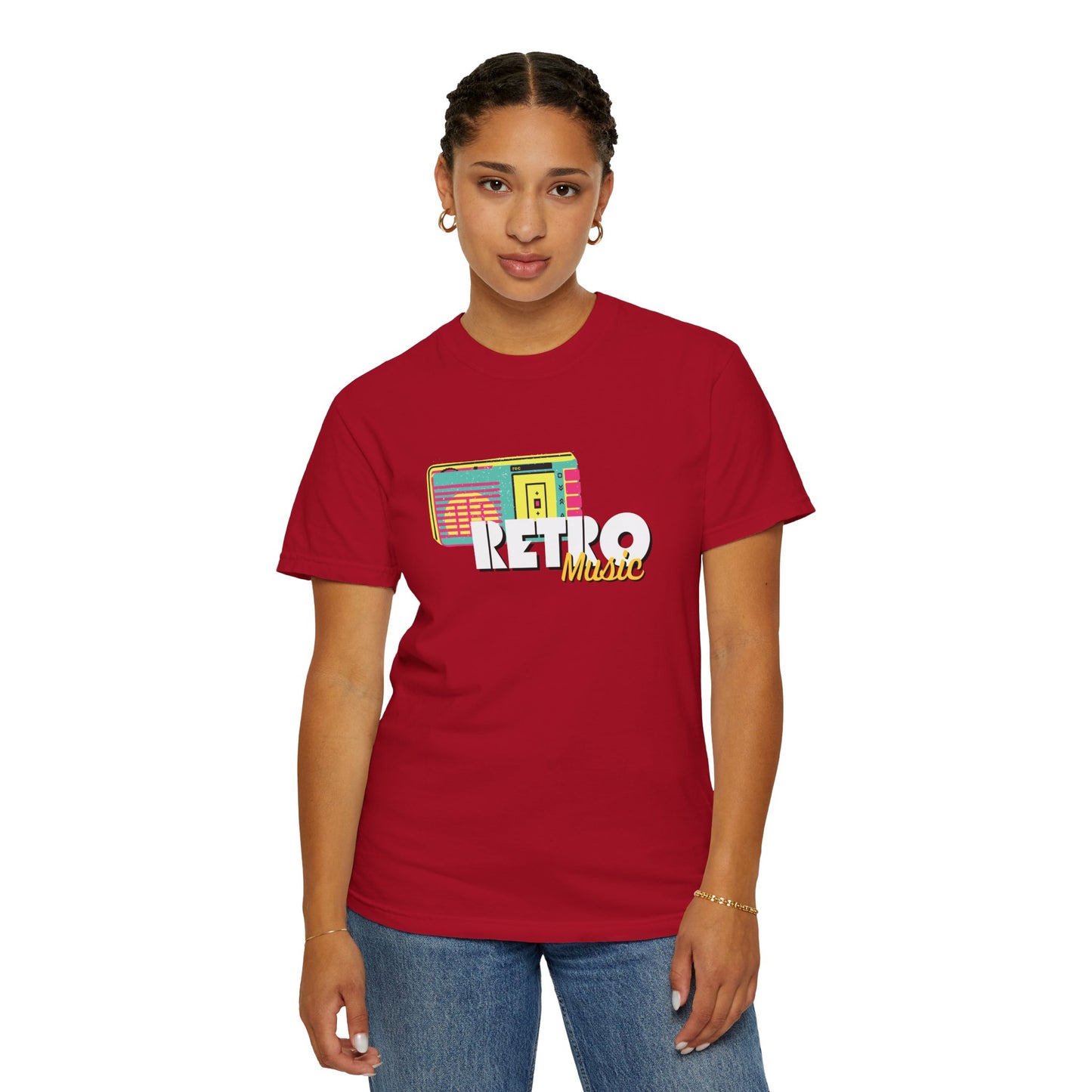 Retro Music T-Shirt, Vintage Style Tee, Unisex Garment-Dyed Shirt, Perfect for Music Lovers, Great for Festivals and Gifts