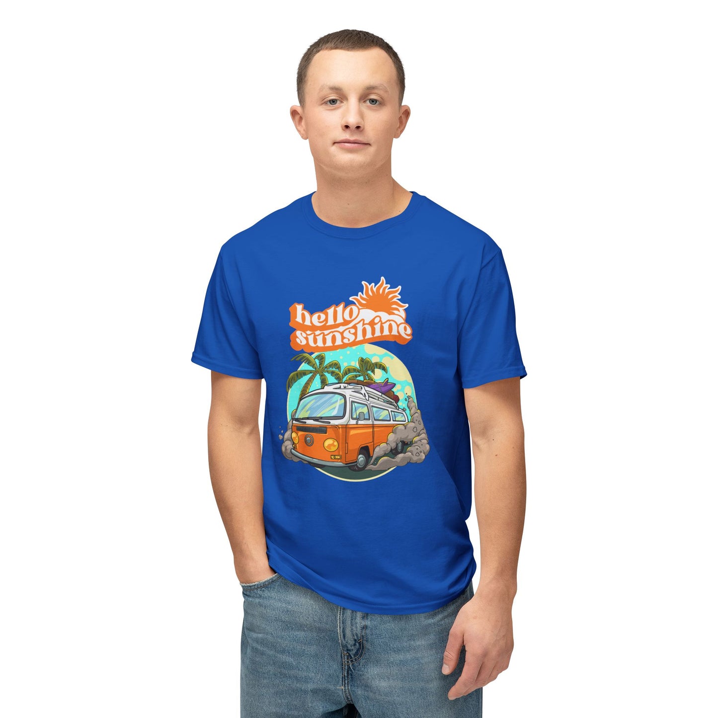 Hello Sunshine Beach Vibe T-Shirt, Summer Tee, Vacation Shirt, Gift for Travelers, Cool Graphic Tee