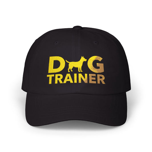 Dog Trainer Classic Dad Cap, Golden Embroidery Design, Pet Trainer Gift, Casual Wear