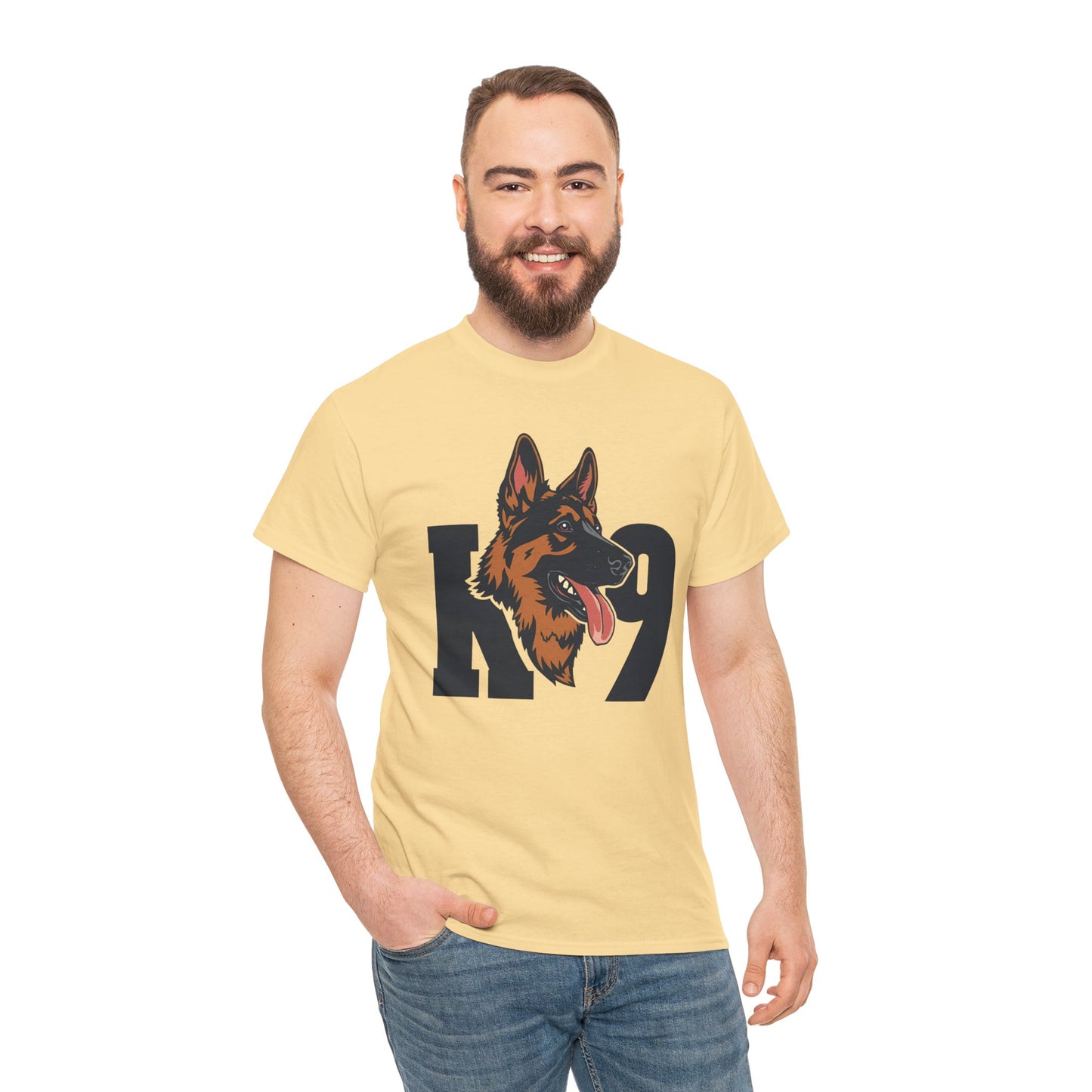 German Shepherd K9 Lover Unisex Heavy Cotton Tee | Dog Owner Gift, Dog Lover Apparel