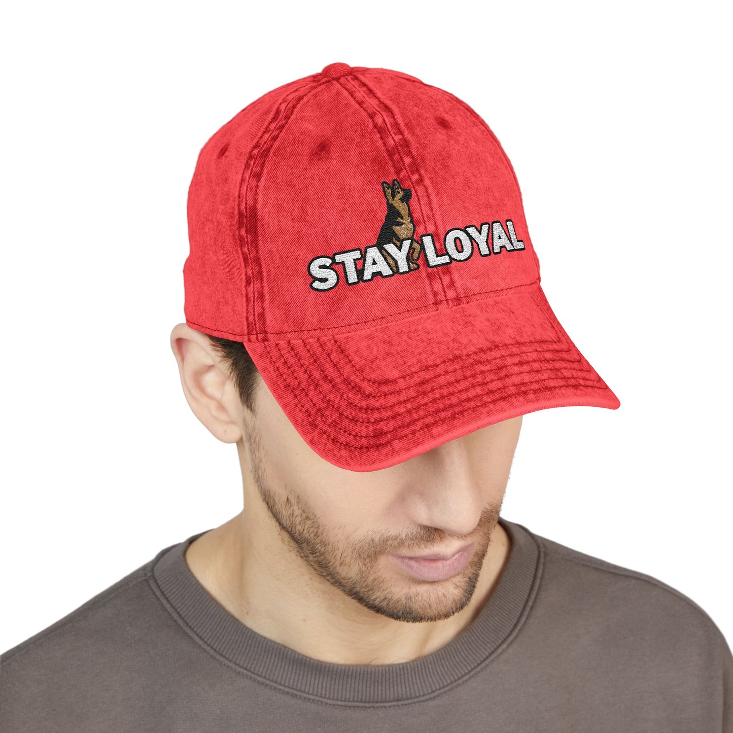 German Shepherd Vintage Embroidered Cap - Stay Loyal