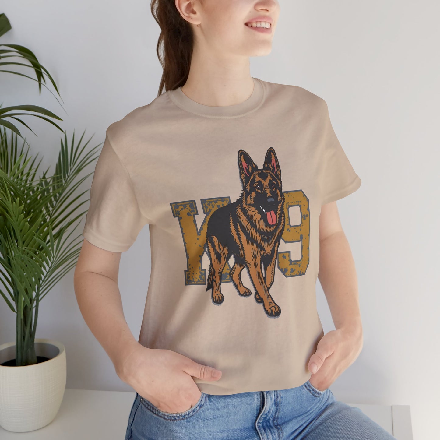 K9 Dog Lover German Shepherd Tee, Pet Owner Gift, Unisex Jersey Shirt