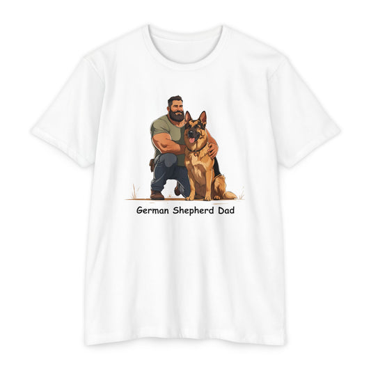 German Shepherd Dad Unisex T-Shirt, Dog Lover Shirt, Pet Owner Gift, Father's Day Tee, Animal Rescue Support