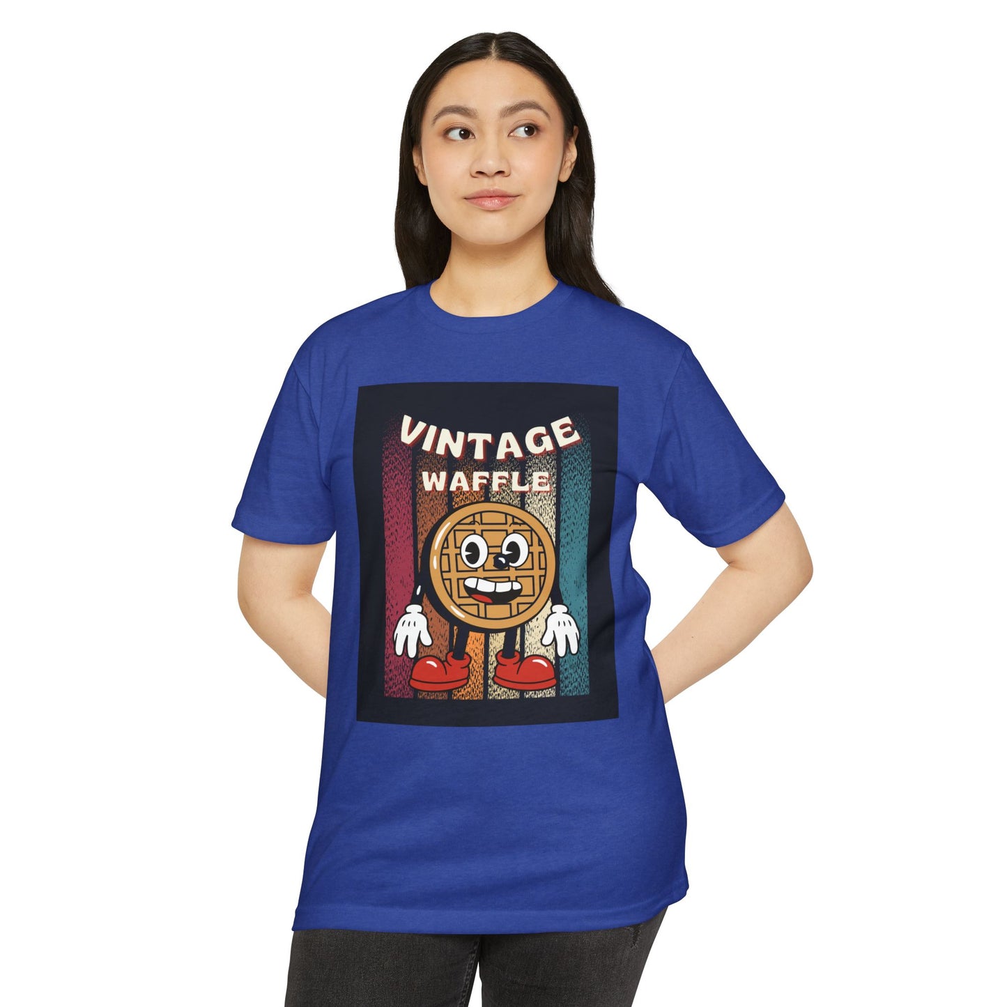 Vintage Waffle Unisex T-Shirt, Fun Retro Tee, Foodie Apparel, Perfect Gift for Breakfast Lovers, Casual Everyday Wear, Unique Graphic Shirt