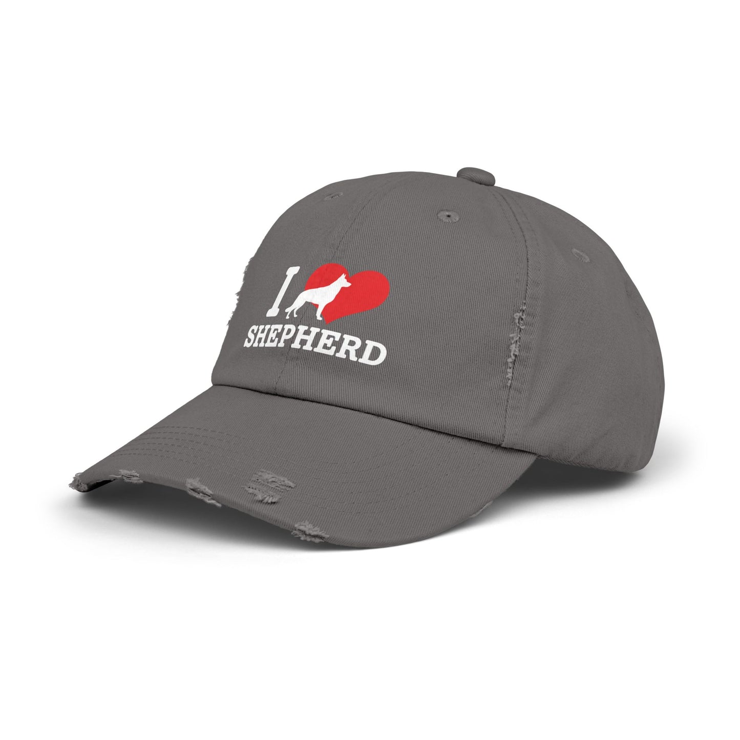 I Love German Shepherd Distressed Cap - Dog Lovers Gift