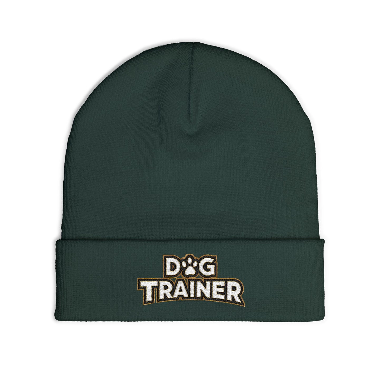 Dog Trainer Embroidered Knit Beanie, Cute Pet Owner Gift, Winter Hat, Dog Lover Accessory
