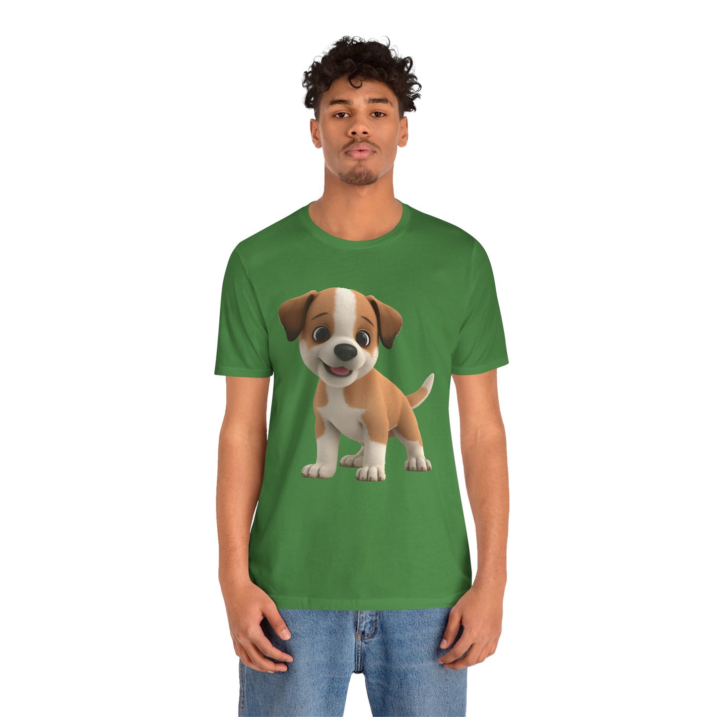 Cute Dog 3D Graphic Tee, Fun Animal Shirt, Dog Lover Gift, Playful Fashion Statement