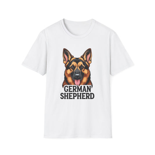 German Shepherd Unisex T-Shirt, Dog Lover Gift, Pet Parent Apparel, Cute Animal Shirt, Birthday Gift Idea, Casual Wear