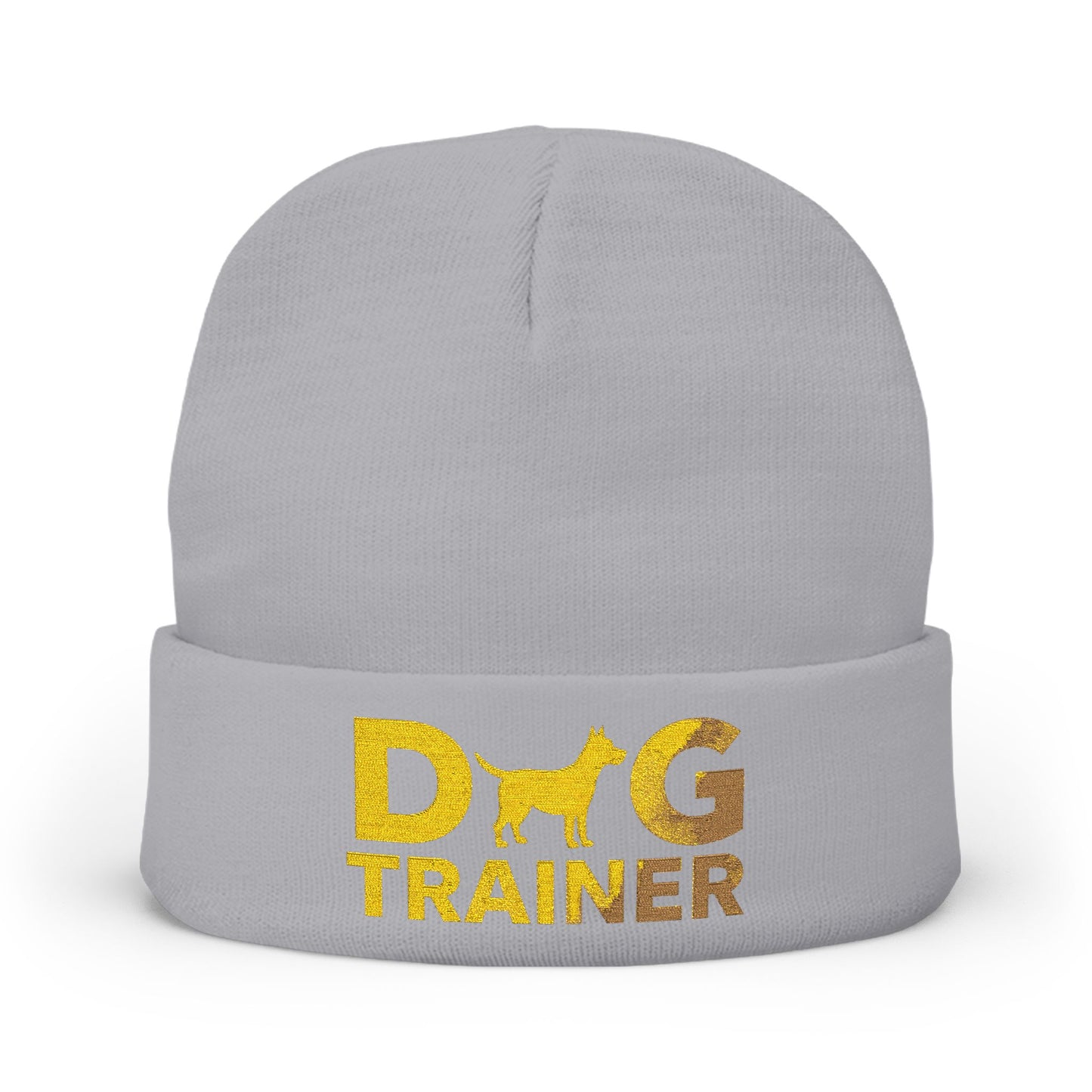 Dog Trainer Embroidered Knit Beanie, Cozy Winter Accessory, Pet Lover Gift, Dog Owner Beanie