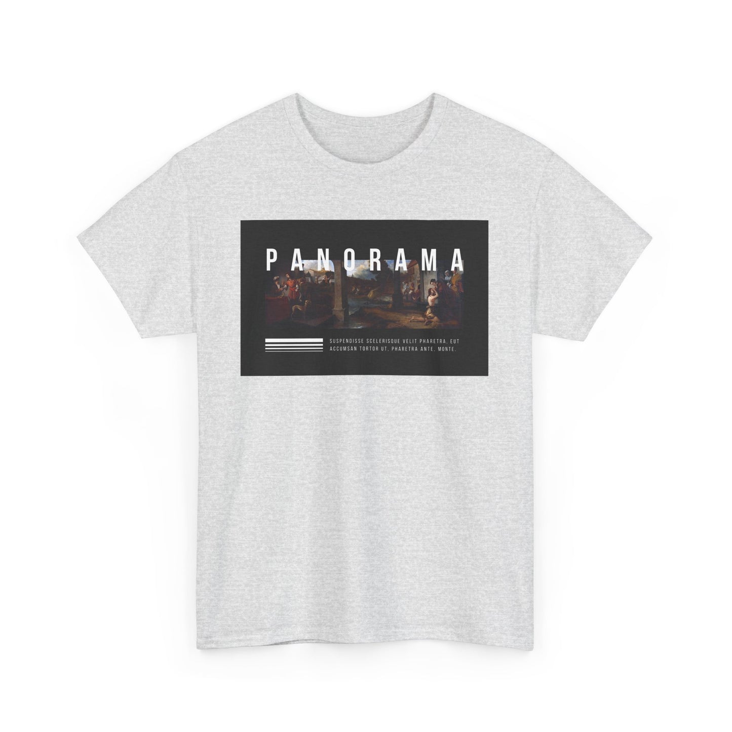 Panorama Unisex Heavy Cotton Tee | Comfortable Everyday Wear, Graphic Tee, Casual Style, Gift for Him/Her, Summer Vibes