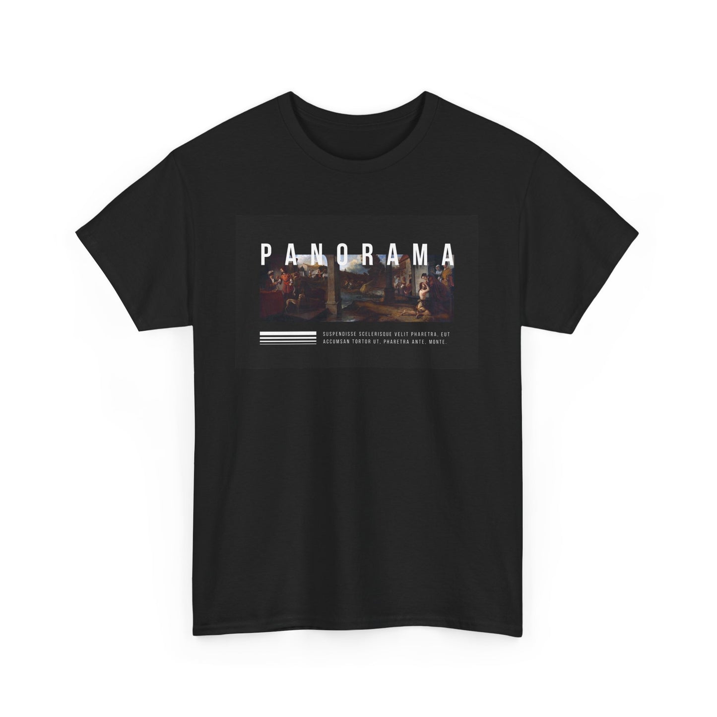 Panorama Unisex Heavy Cotton Tee | Comfortable Everyday Wear, Graphic Tee, Casual Style, Gift for Him/Her, Summer Vibes