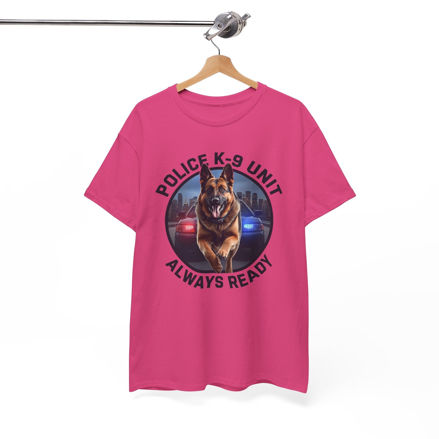 Police K-9 Unit Tee, Always Ready Graphic Tee, Dog Lover Gift, Police Support Shirt, Police Dog Merchandise