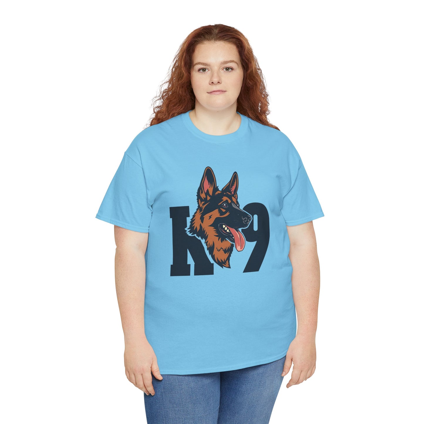 German Shepherd K9 Lover Unisex Heavy Cotton Tee | Dog Owner Gift, Dog Lover Apparel