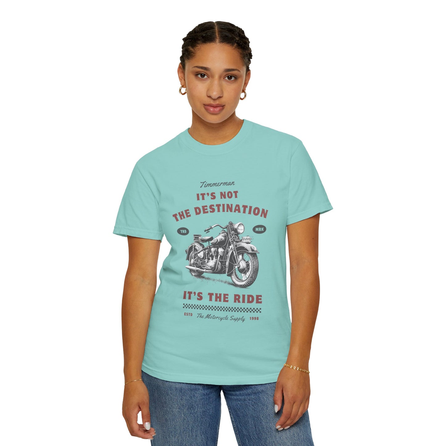 Vintage Motorcycle Ride T-Shirt - It's Not The Destination It's The Ride, Gift for Bikers, Adventure Clothing, Road Trip Outfit