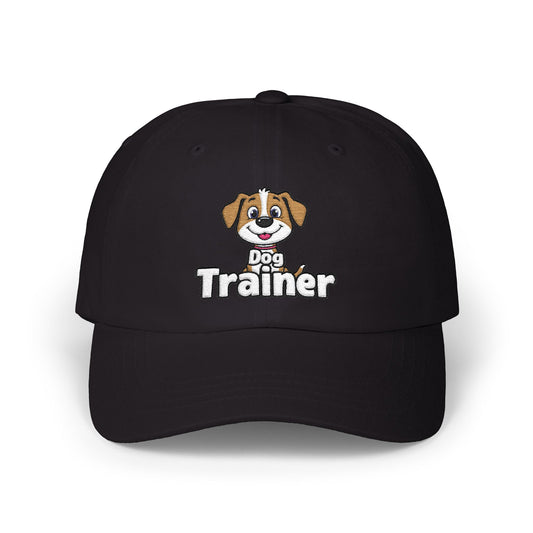Embroidered Dog Trainer Classic Dad Cap Featuring a Cute Funny Dog  | Dog-themed Accessories