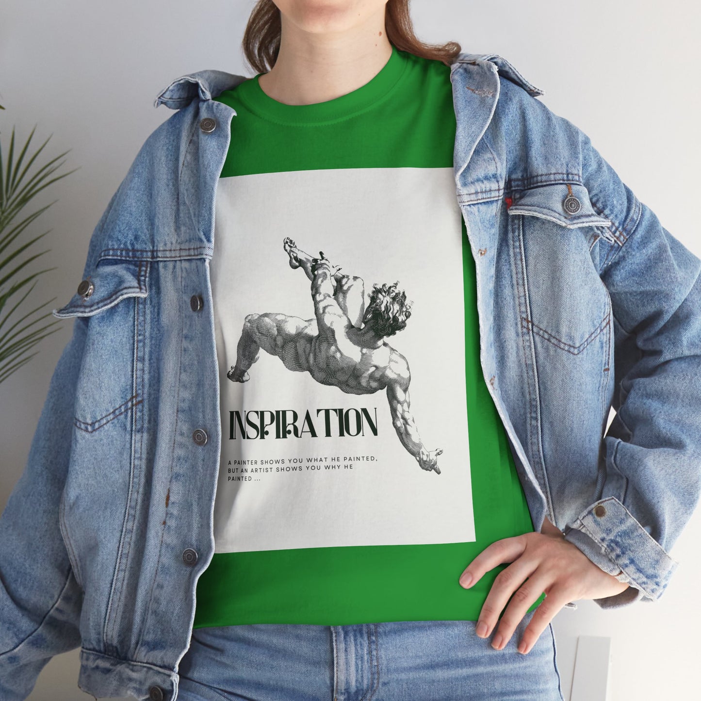 Inspiration Unisex Heavy Cotton Tee, Motivational Shirt, Gift for Artists, Casual Wear, Quote T-Shirt, Birthday Gift