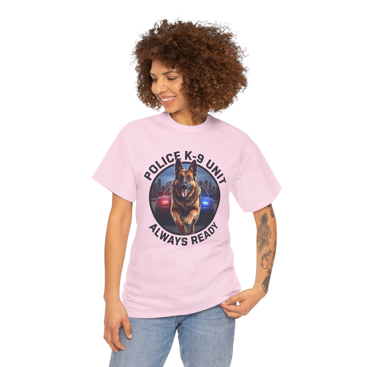 Police K-9 Unit Tee, Always Ready Graphic Tee, Dog Lover Gift, Police Support Shirt, Police Dog Merchandise