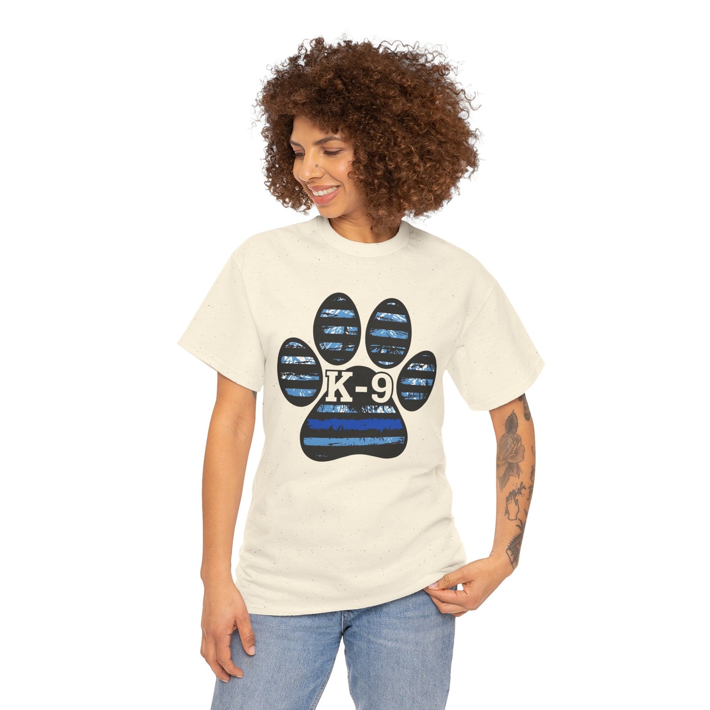 K-9 Paw Print Tee – Unisex Cotton Tee for Dog Lovers, Pet Owners, Animal Rescue Supporters
