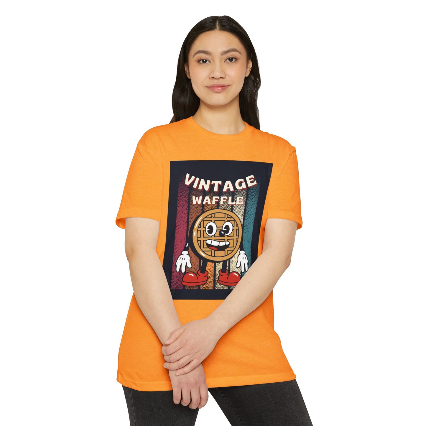 Vintage Waffle Unisex T-Shirt, Fun Retro Tee, Foodie Apparel, Perfect Gift for Breakfast Lovers, Casual Everyday Wear, Unique Graphic Shirt
