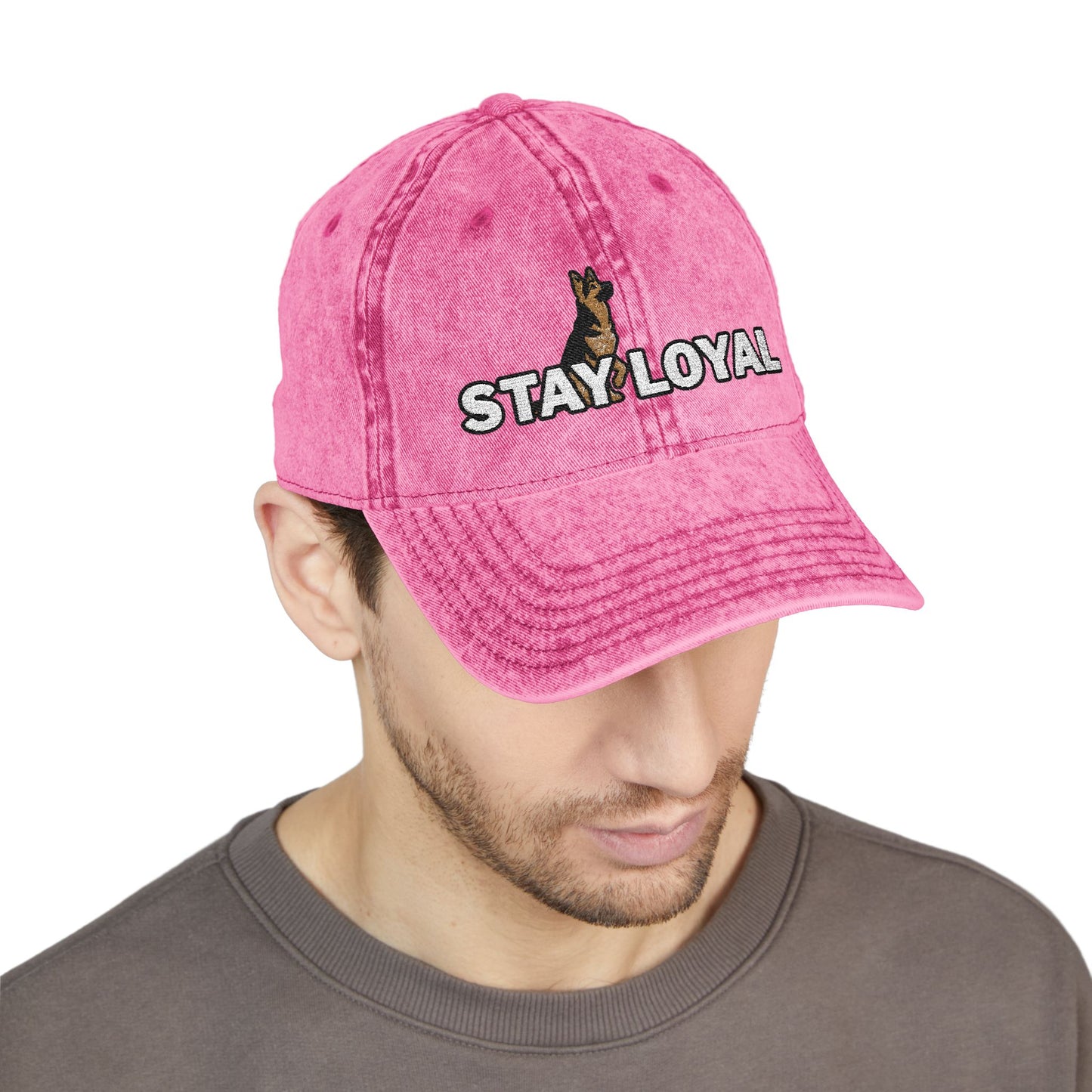 German Shepherd Vintage Embroidered Cap - Stay Loyal