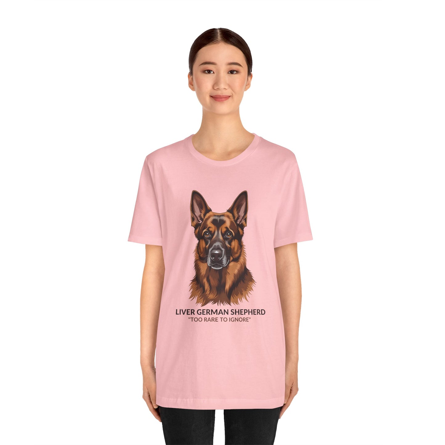Liver German Shepherd Dog Lover Tee - To Rare To Ignore | Perfect Gift for Pet Owners, Animal Lover Merchandise, Casual Wear, Unique Dog Shirt