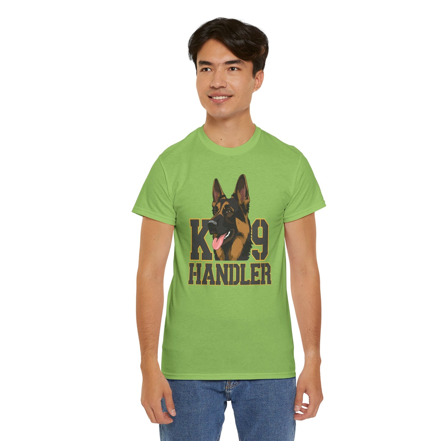 German Shepherd K9 Handler Tee, Perfect for Dog Lovers, Gift for Pet Owners, Unisex Cotton T-Shirt