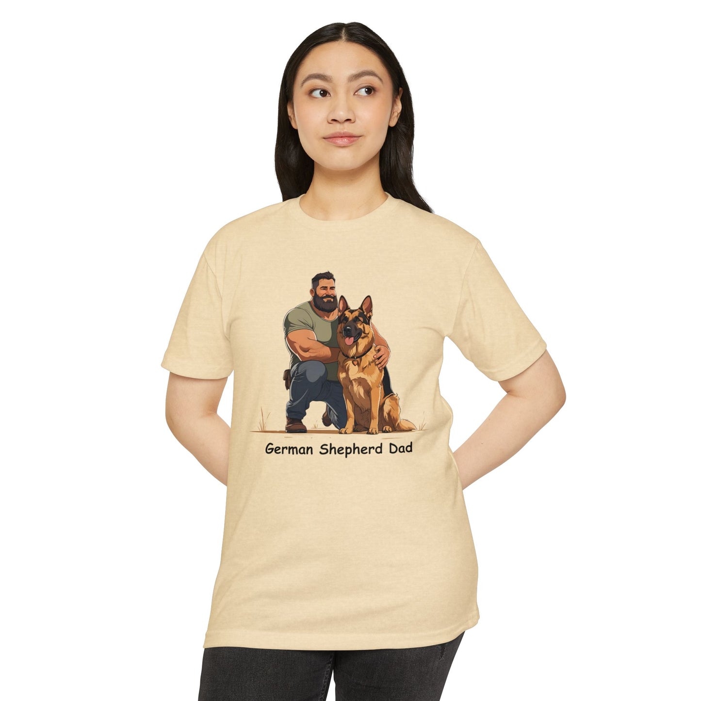 German Shepherd Dad Unisex T-Shirt, Dog Lover Shirt, Pet Owner Gift, Father's Day Tee, Animal Rescue Support