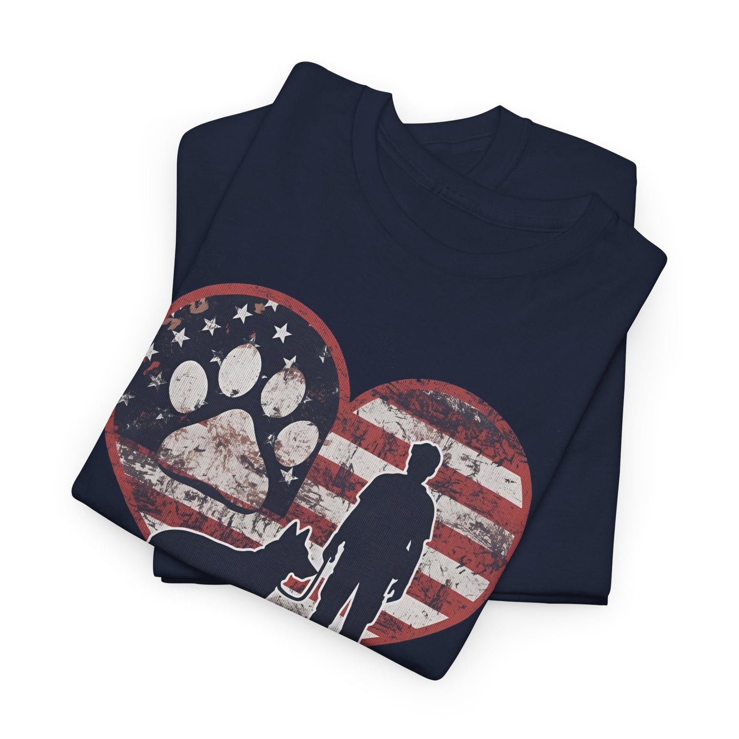K-9 Handler Heart Tee | Loyalty & Duty T-Shirt | Dog Lover Gift, Police Support Shirt