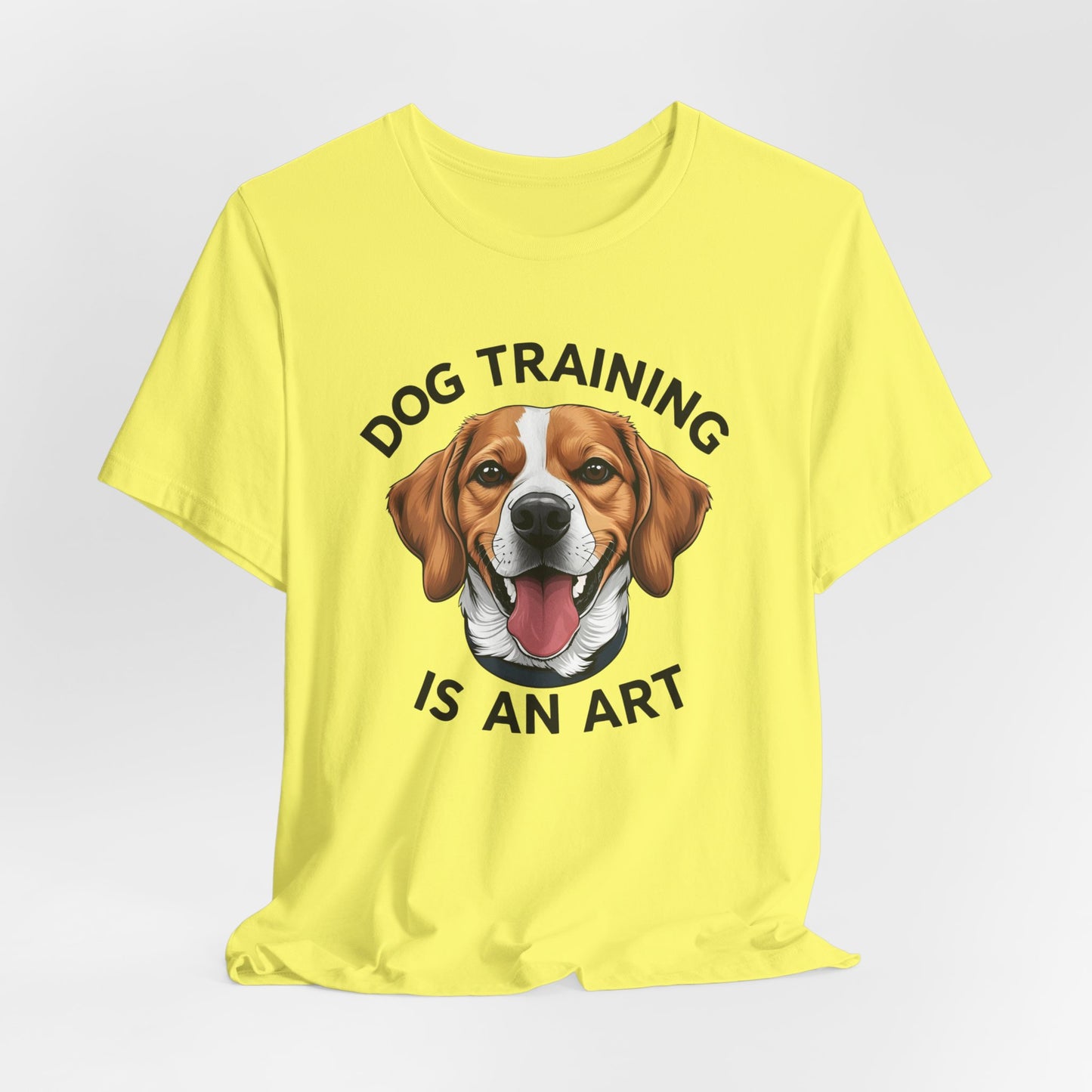 Dog Training is An Art Tee - Unisex Jersey Short Sleeve, Gift for Dog Lovers, Training T-Shirt, Dog Owner Apparel, Cute Canine Shirt