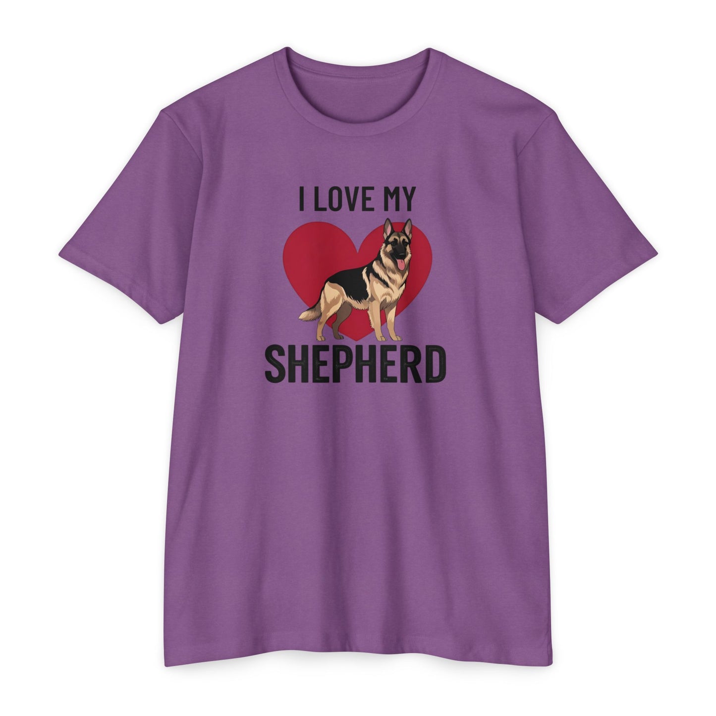 I Love My German Shepherd T-Shirt, Dog Lover Shirt, Pet Owner Tee, Animal Lover Gift, Birthday Gift for Dog Owners, Casual Wear