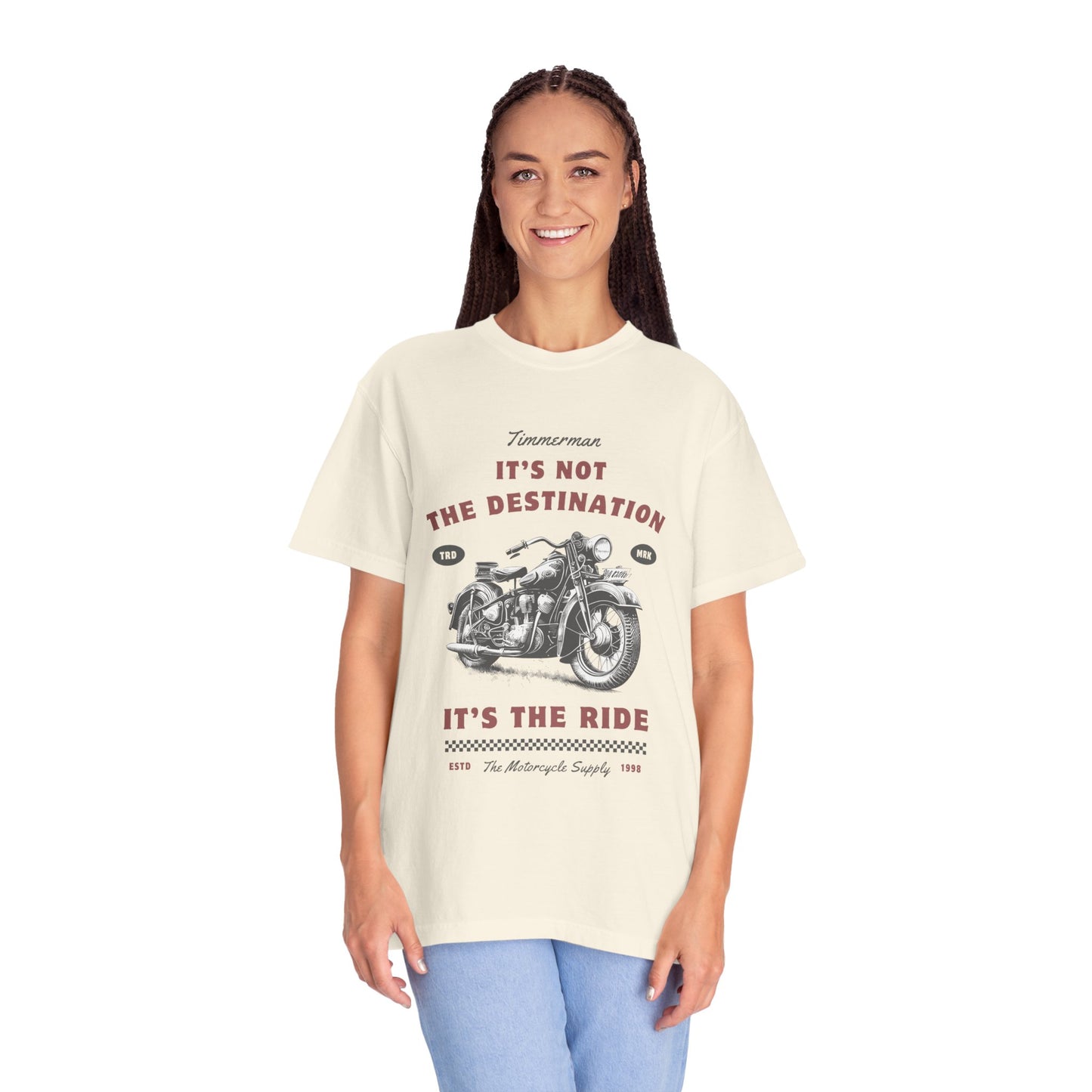 Vintage Motorcycle Ride T-Shirt - It's Not The Destination It's The Ride, Gift for Bikers, Adventure Clothing, Road Trip Outfit