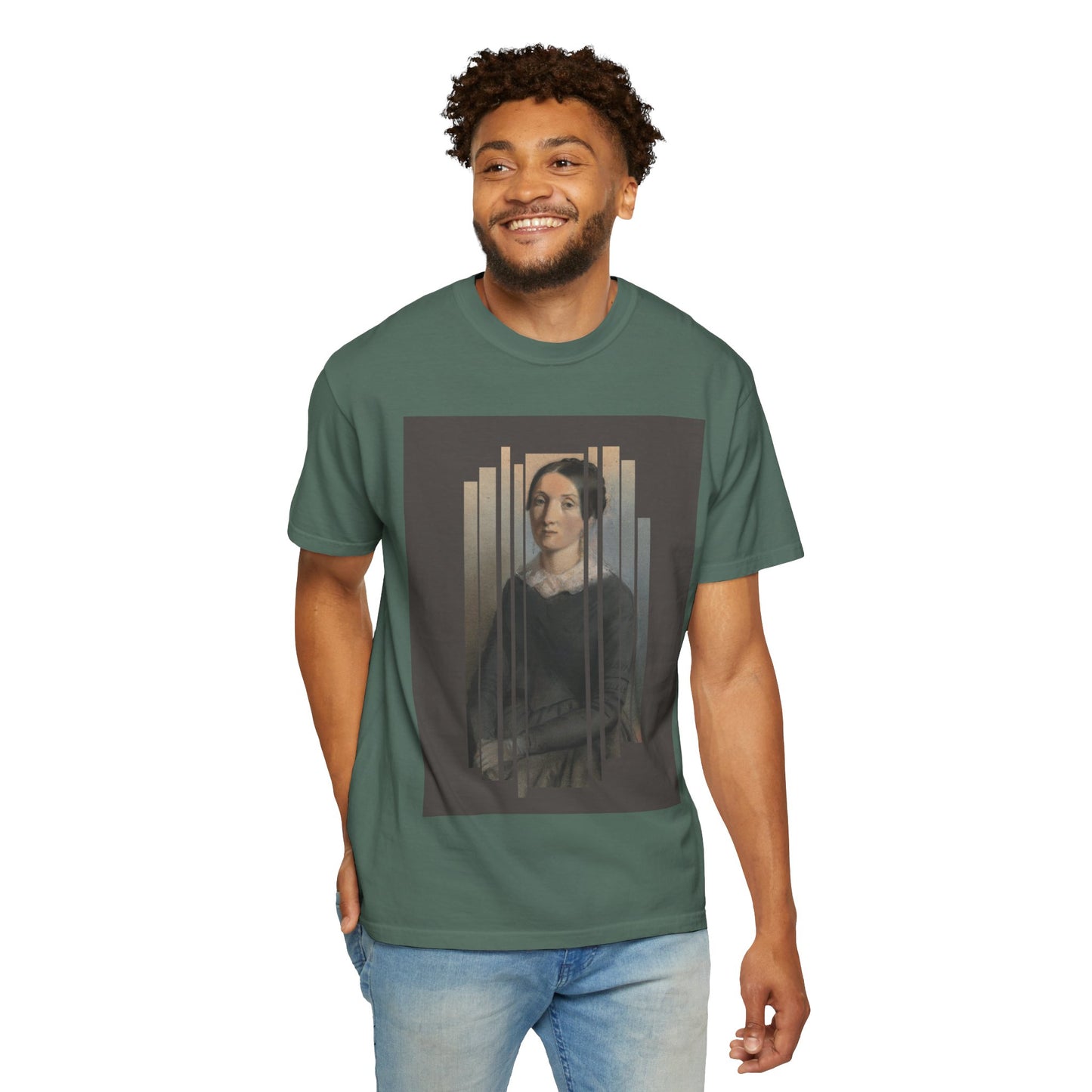 Vintage Aesthetic Art Tee, Unisex Garment-Dyed T-shirt with Artistic Design, Casual Wear, Gift for Art Lovers, Trendy Graphic Shirt