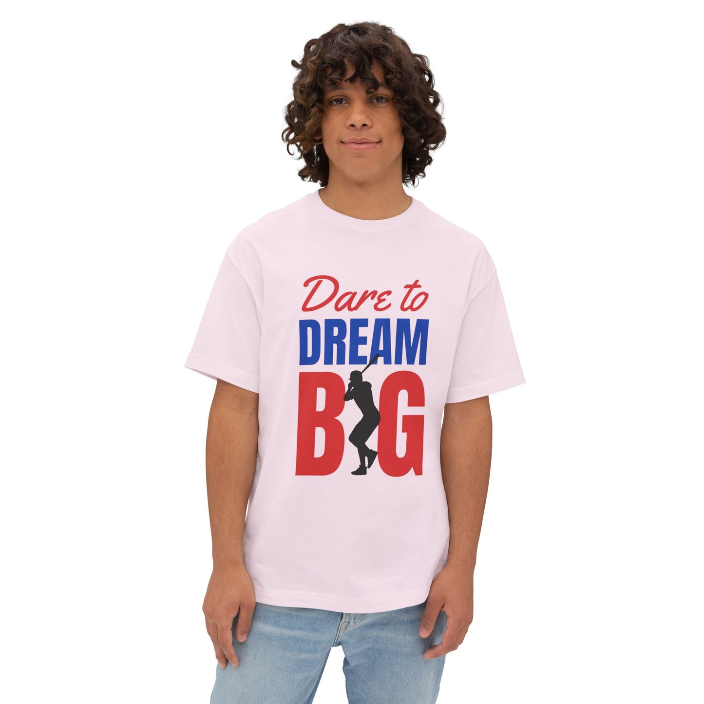 Dream Big Unisex Oversized Tee | Motivational Shirt for Dreamers, Casual Wear, Gift for Graduates, Positive Vibes, Inspirational Clothing