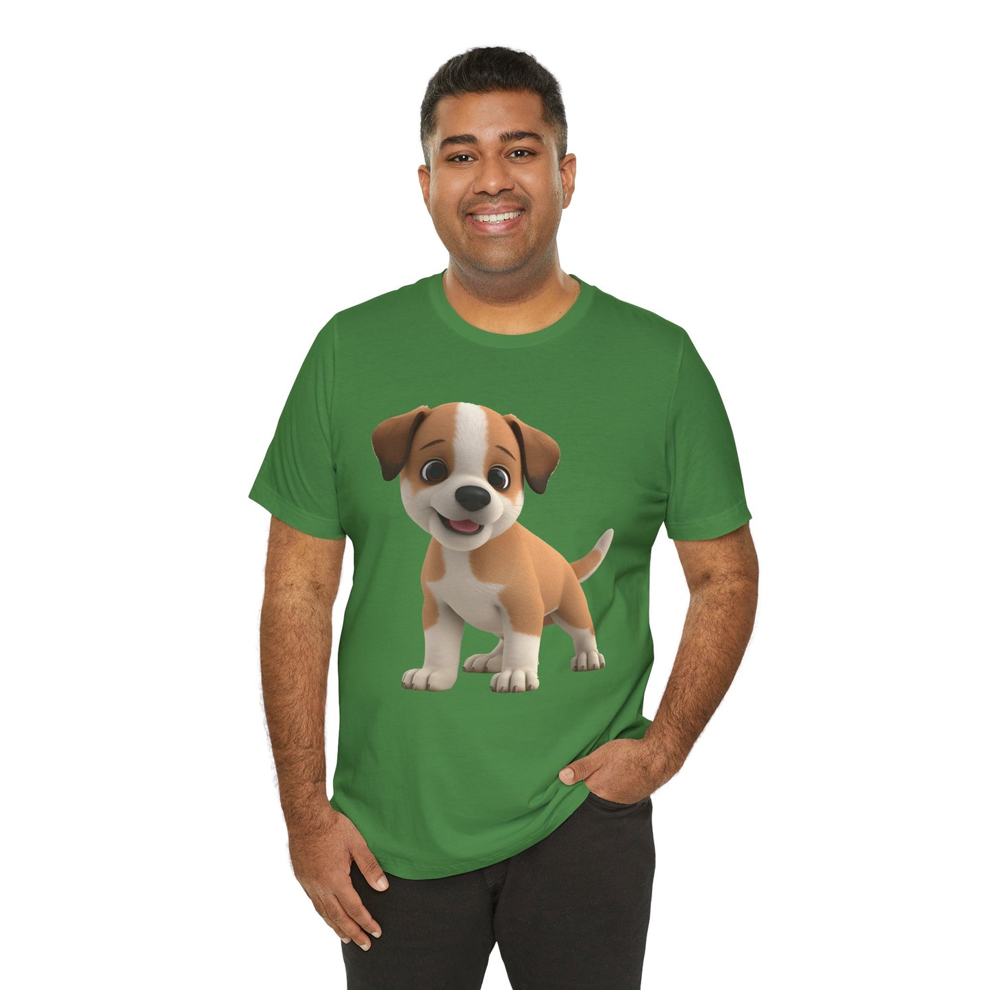 Cute Dog 3D Graphic Tee, Fun Animal Shirt, Dog Lover Gift, Playful Fashion Statement