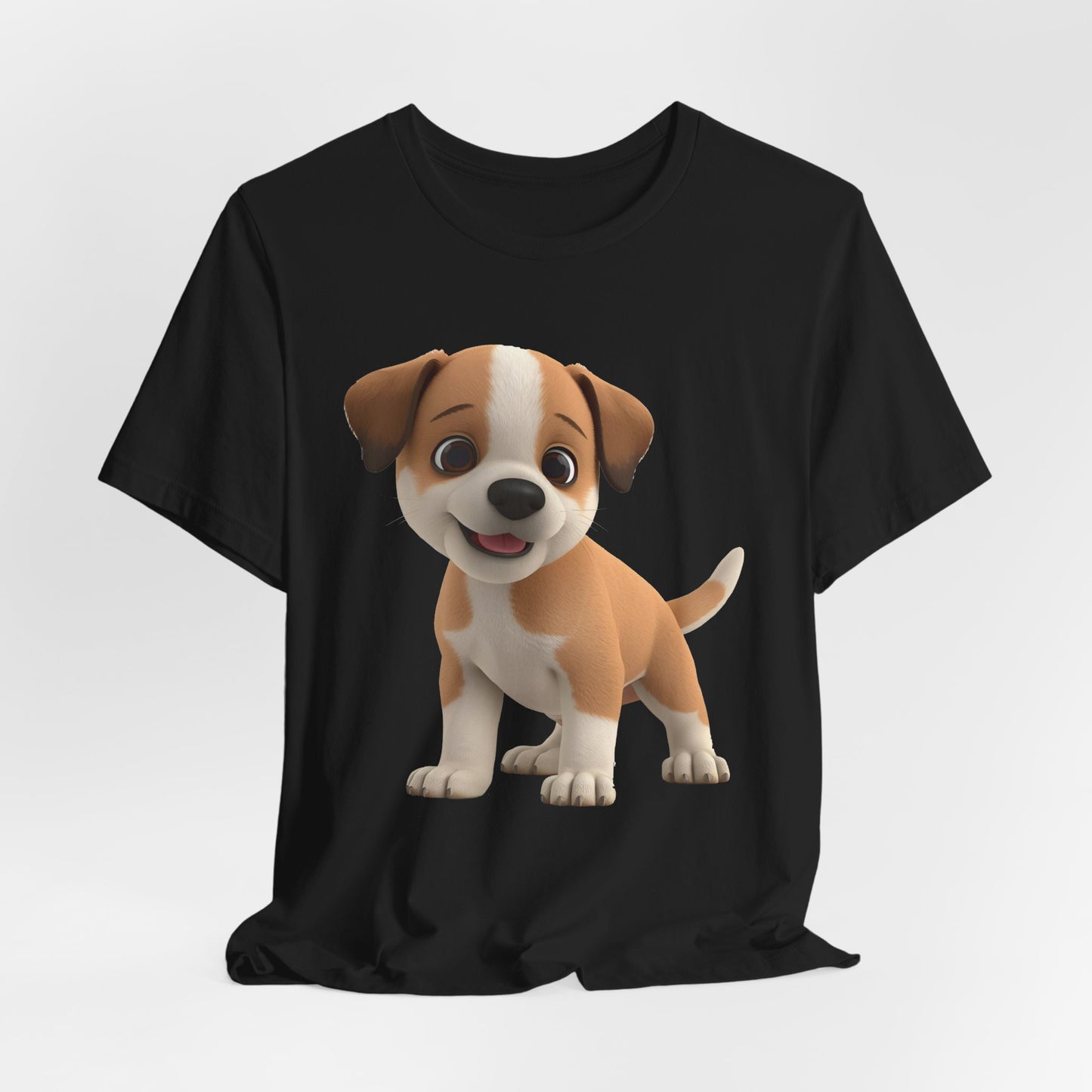 Cute Dog 3D Graphic Tee, Fun Animal Shirt, Dog Lover Gift, Playful Fashion Statement