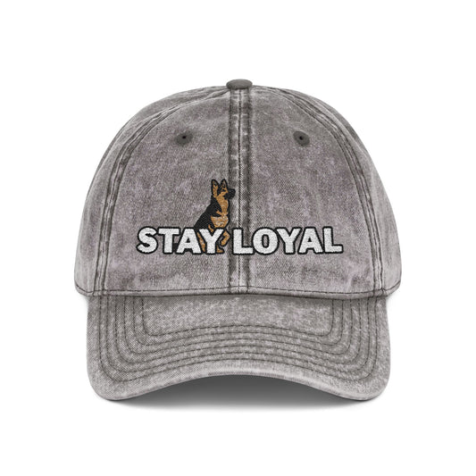 German Shepherd Vintage Embroidered Cap - Stay Loyal