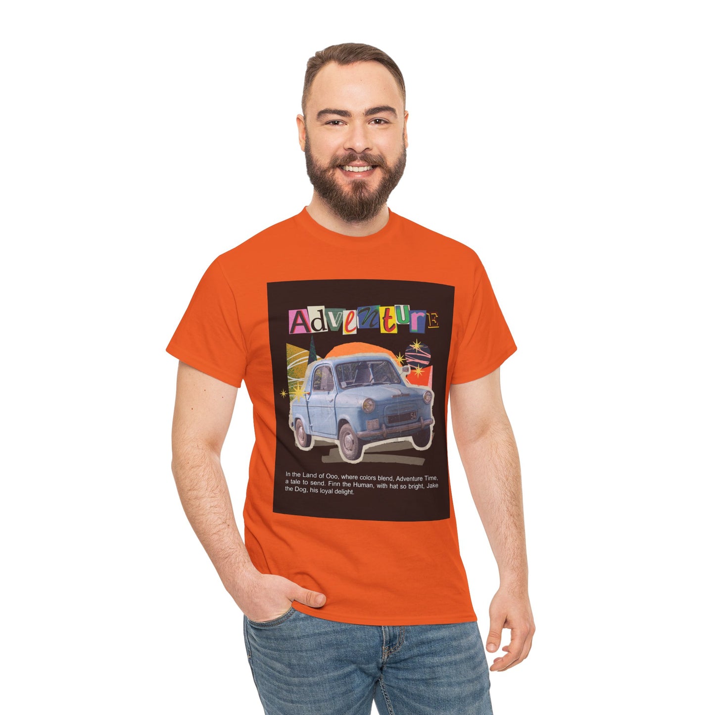 Adventure-Themed Unisex Cotton Tee, Retro Car Graphic Tee, Travel T-Shirt, Gift for Adventurers, Vintage Exploration Top