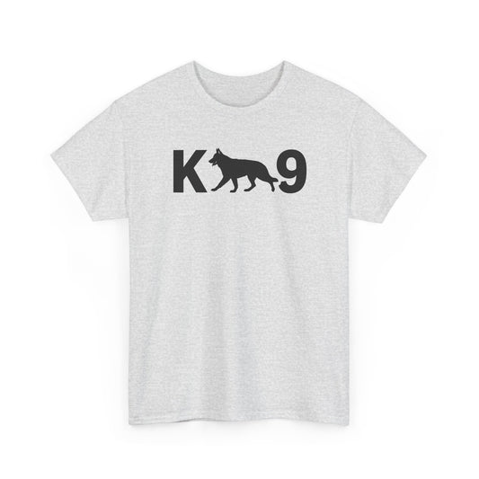 Black German Shepherd K9 Unisex Heavy Cotton Tee - Perfect for Dog Lovers, Pet Owners