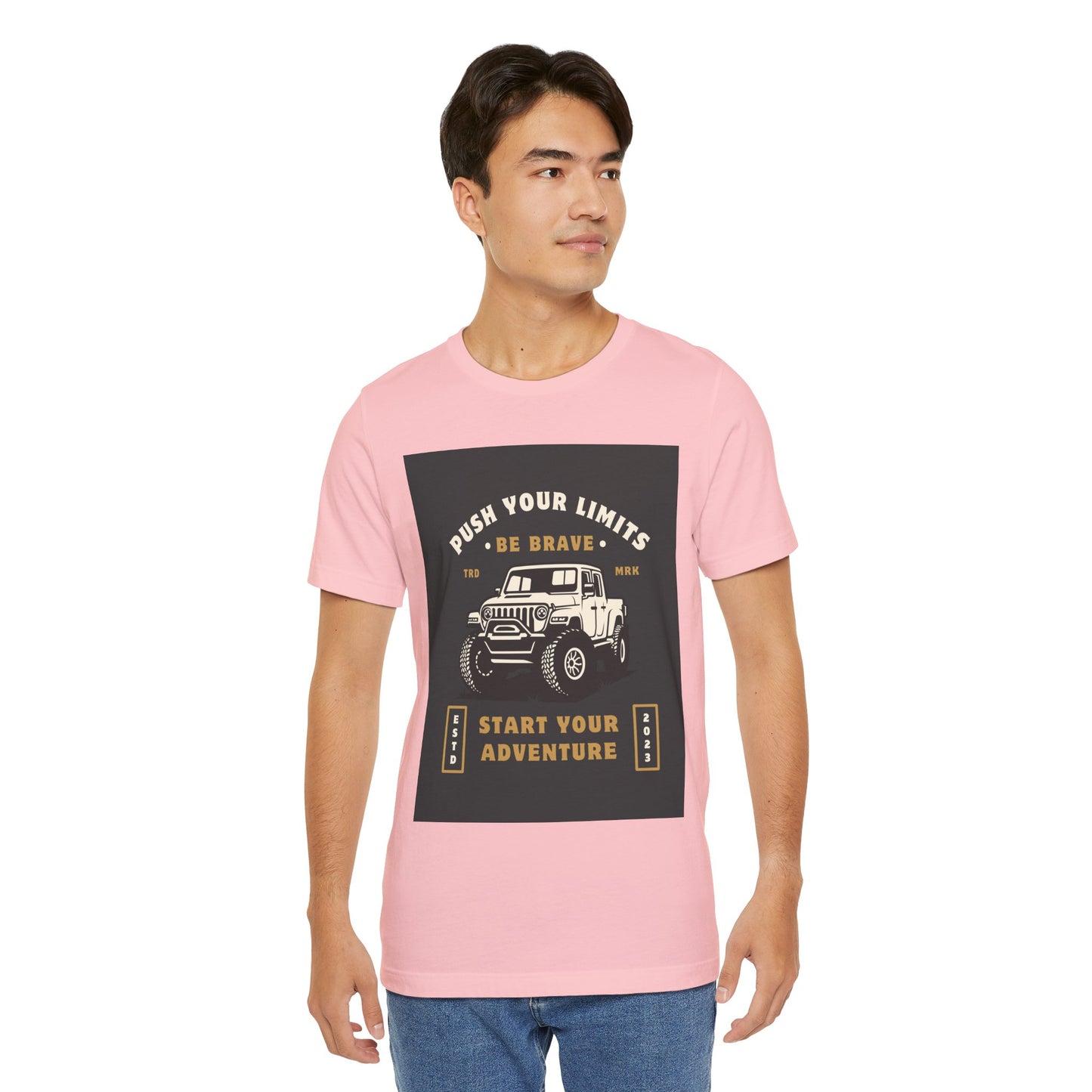 Push Your Limits Adventure-Inspiring Unisex Jersey Tee, Outdoor Shirt, Motivational T-Shirt, Gift for Adventurers, Hiking Apparel, Travel Tee