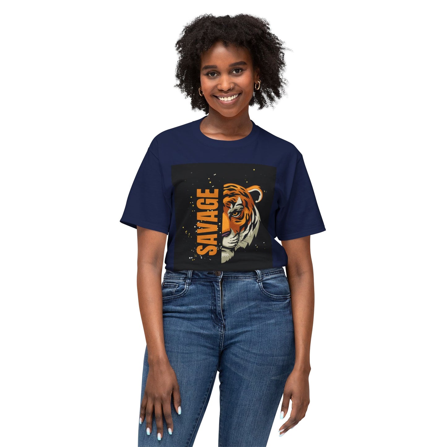 Savage Tiger Unisex T-Shirt, Graphic Tee, Animal Lover Shirt, Trendy Fashion, Gift for Him/Her, Wild Style Clothing