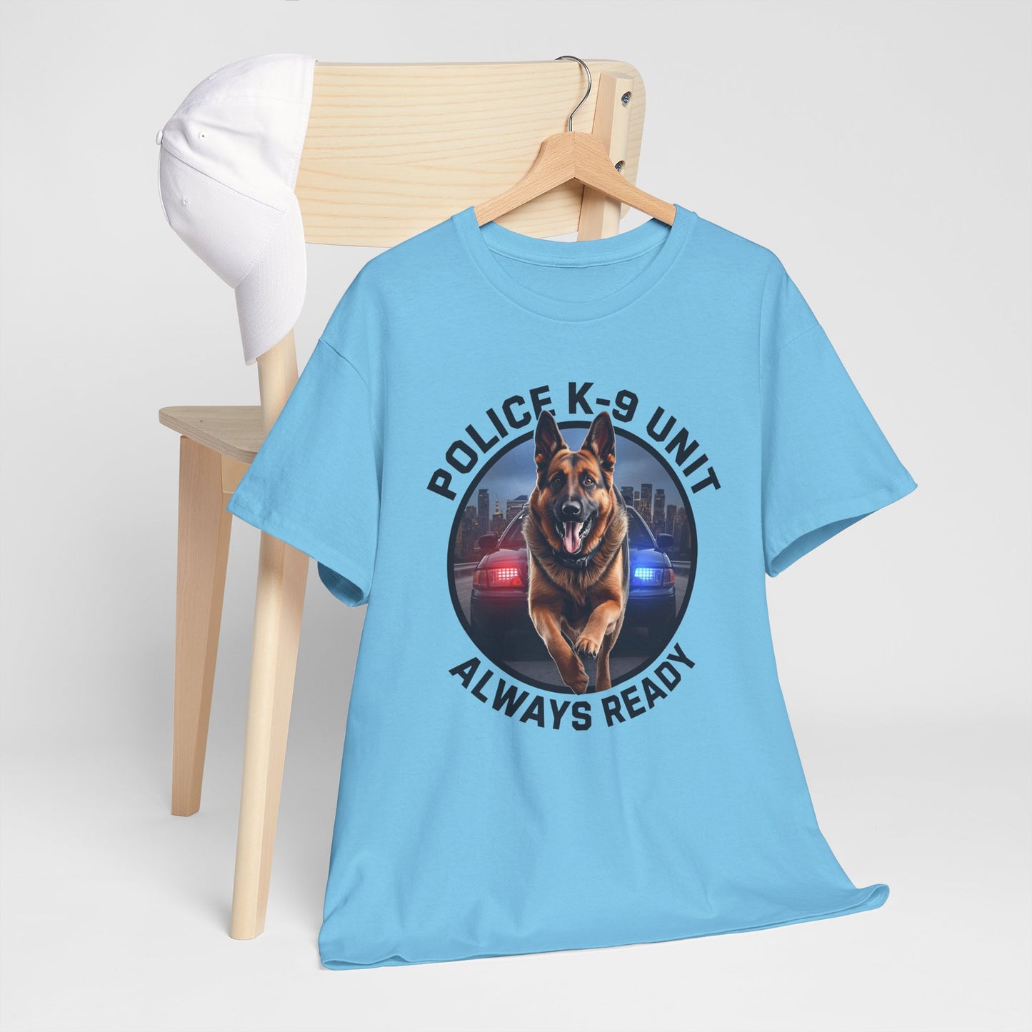 Police K-9 Unit Tee, Always Ready Graphic Tee, Dog Lover Gift, Police Support Shirt, Police Dog Merchandise