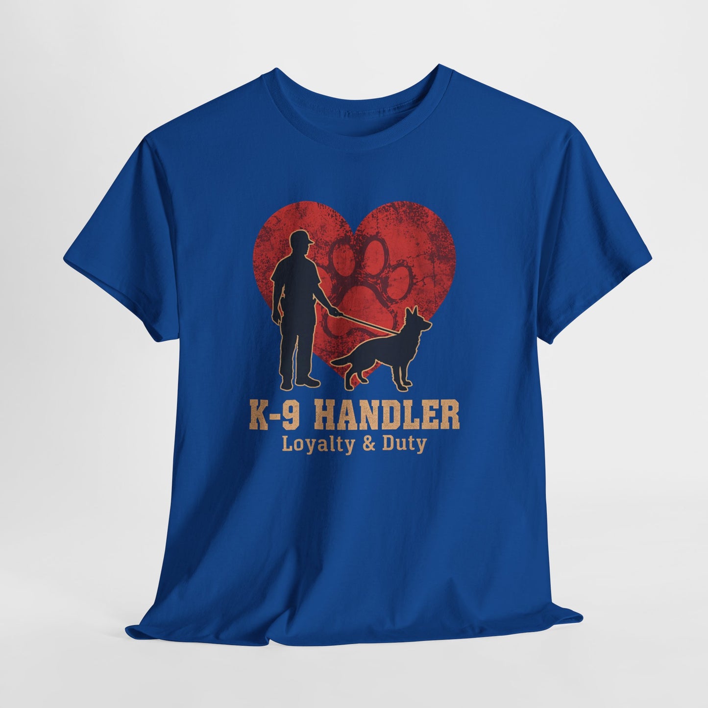 K-9 Handler Heart Tee - Loyalty & Duty, Dog Lover Gift, Pet Owner Apparel