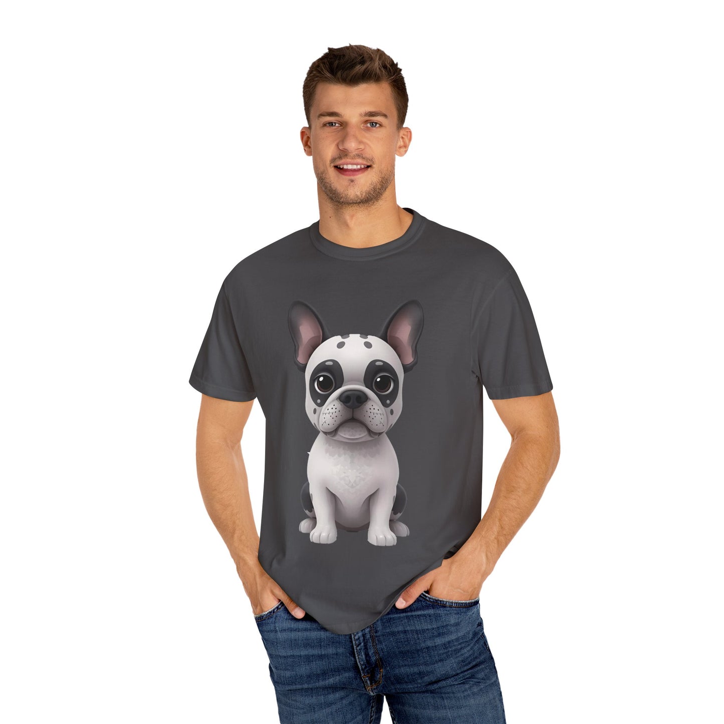 Cute 3D Design French Bulldog Unisex T-shirt, Animal Lover Gift