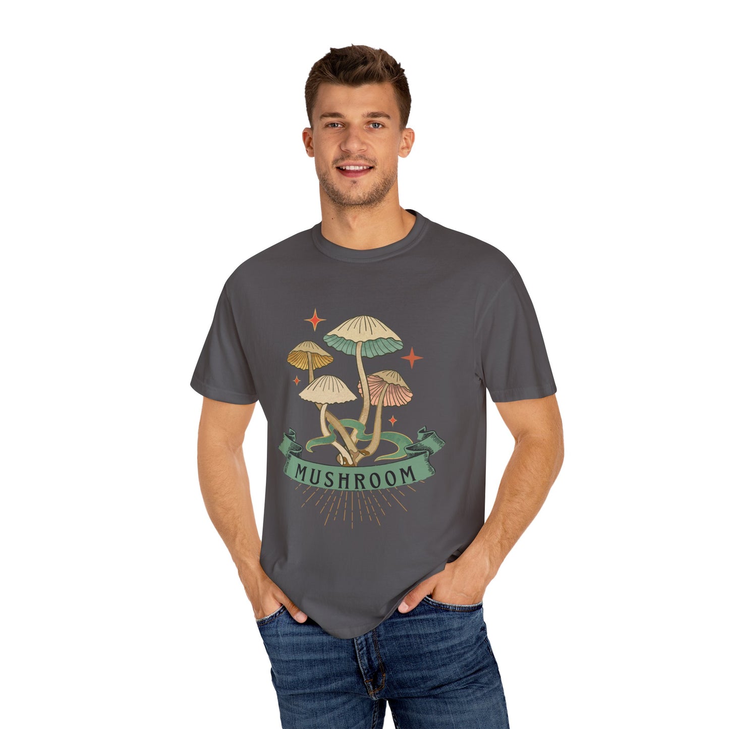 Mushroom Magic T-Shirt, Nature Lover Gift, Unisex Tee, Eco-Friendly Clothing, Summer Style, Festival Outfit