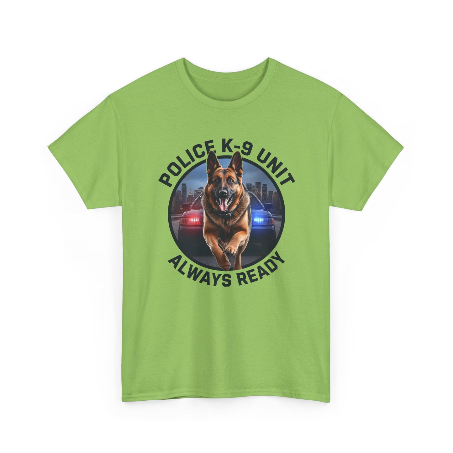 Police K-9 Unit Tee, Always Ready Graphic Tee, Dog Lover Gift, Police Support Shirt, Police Dog Merchandise