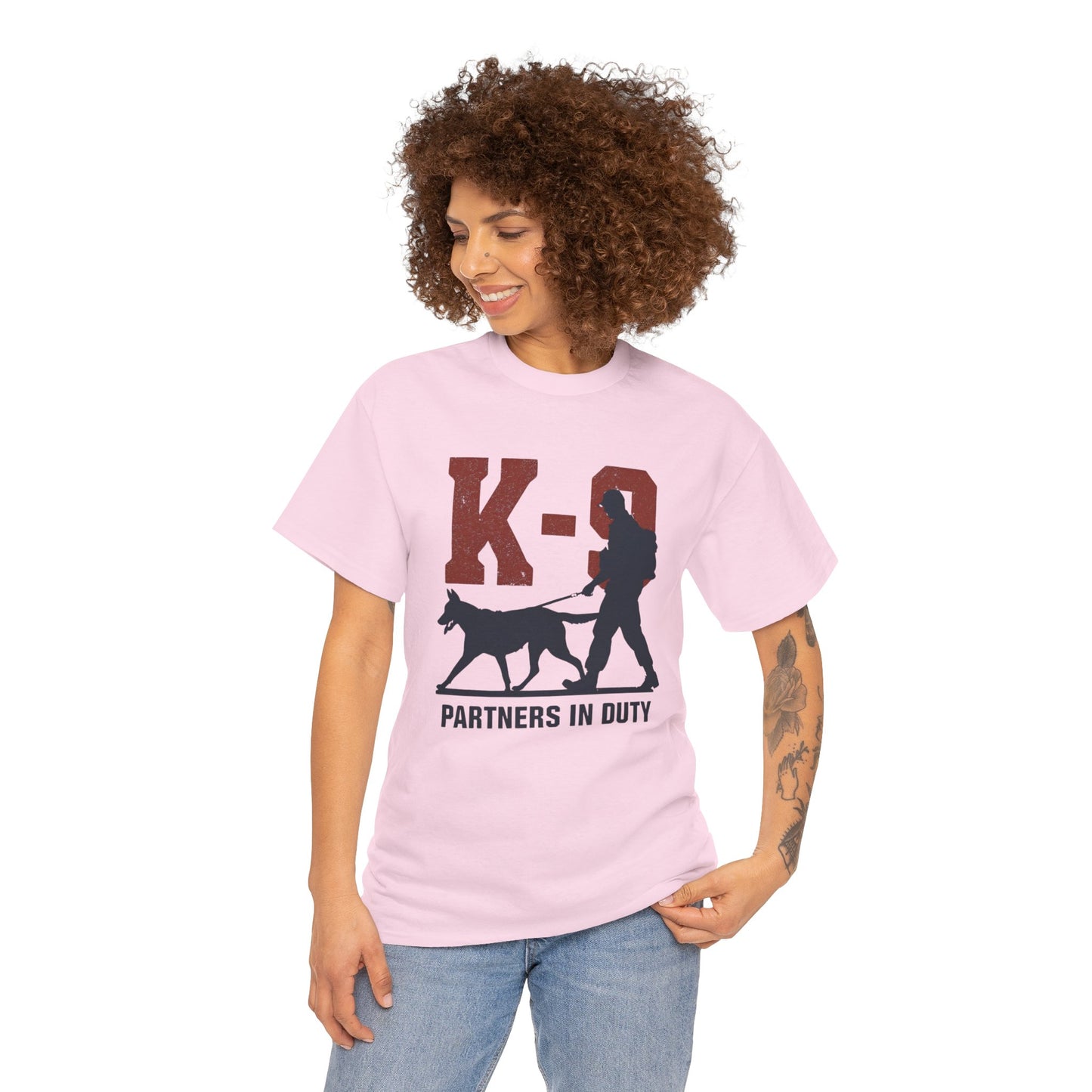 K-9 Partners in Duty Tee, Dog Handler T-Shirt, Dog Lover Tee, Police Dog Apparel, Dog Owner T-Shirt