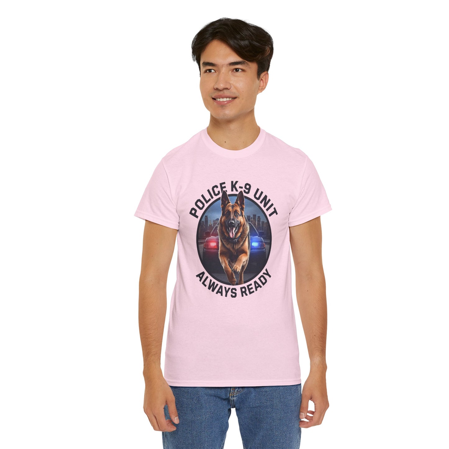 Police K-9 Unit Tee, Always Ready Graphic Tee, Dog Lover Gift, Police Support Shirt, Police Dog Merchandise