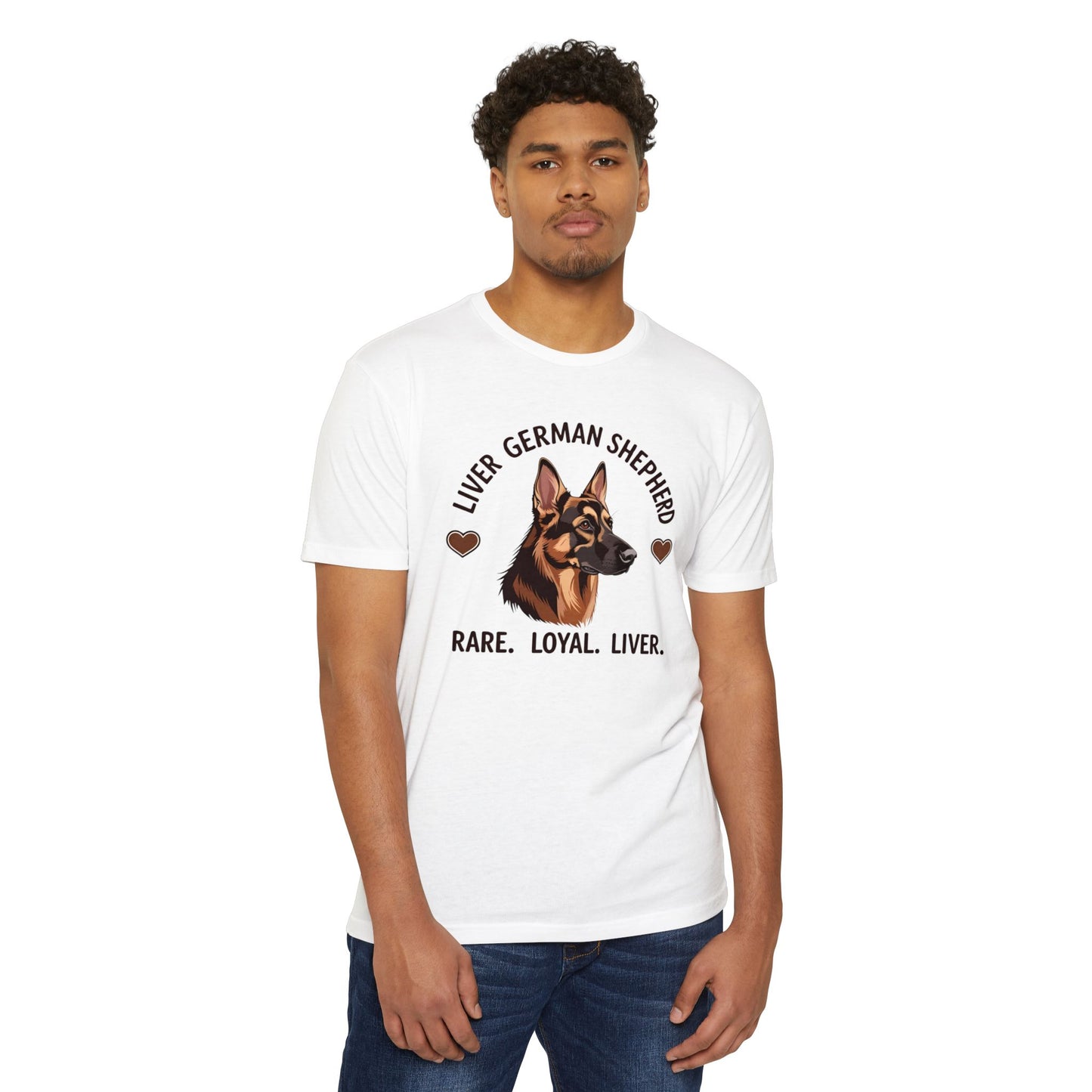 Liver German Shepherd T-Shirt - Rare Loyal Liver, Dog Lover Gift, Unisex Pet Tee, Animal Lover Apparel, Perfect for Birthdays and Dog Shows